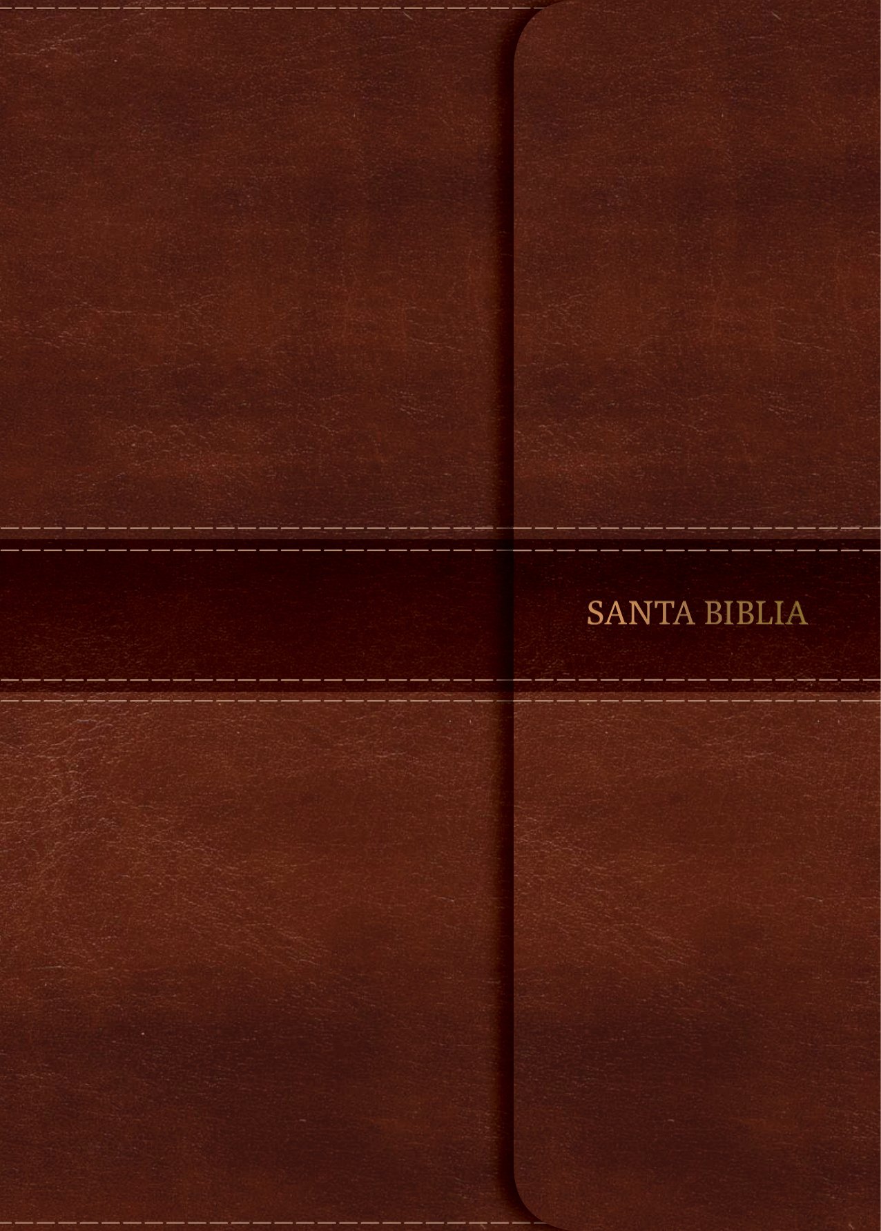 NVI Biblia Compacta Letra Grande marrón, símil piel con índice y solapa con imán (Spanish Edition)