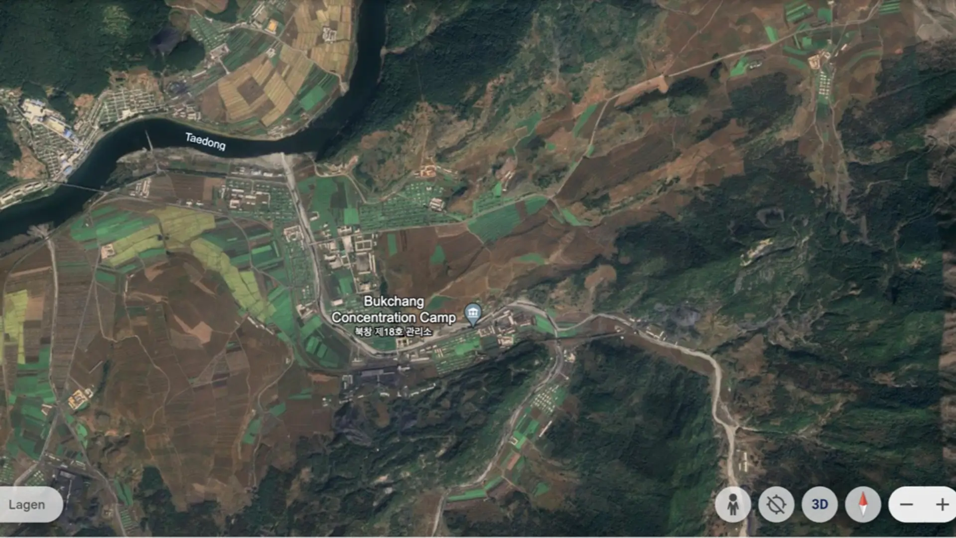 Google Earth localiza un campo de prisioneros en Corea del Norte