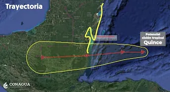 Se forma la tormenta tropical Nadine al este de Belice